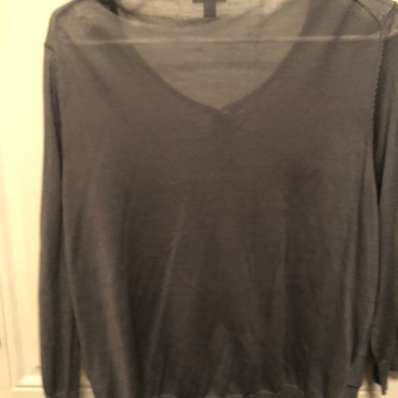 Ann Taylor Sweater Cardigan XL Steel Blue - Picture 8 of 8